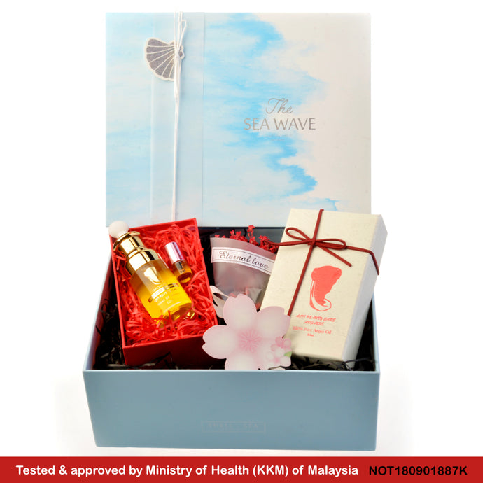 Argan Oil ARGANNE 100% Pure Organic  Seawave Gift Set 阿甘倪 100% 纯正阿甘油 (Seawave 礼盒装)
